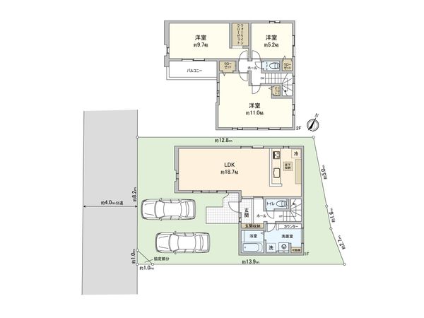 さいたま市西区大字指扇 1号棟 間取図(平面図)