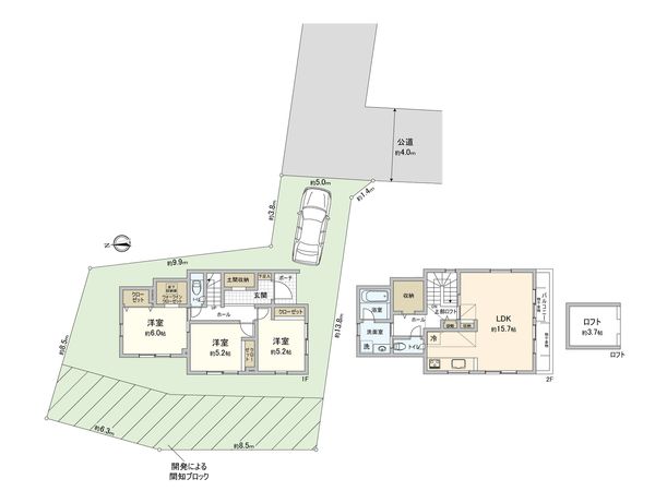 さいたま市見沼区大字中川 3号棟 間取図(平面図) さいたま市見沼区大字中川 3号棟 間取図(平面図)