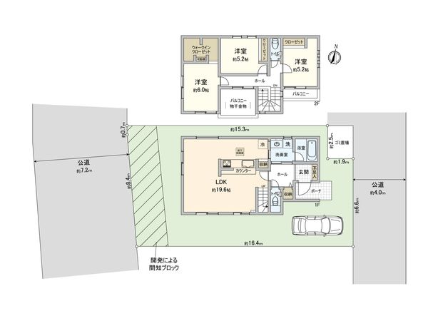 さいたま市見沼区大字中川 9号棟 間取図(平面図) さいたま市見沼区大字中川 9号棟 間取図(平面図)