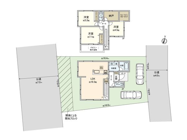 さいたま市見沼区大字中川 10号棟 間取図(平面図) さいたま市見沼区大字中川 10号棟 間取図(平面図)