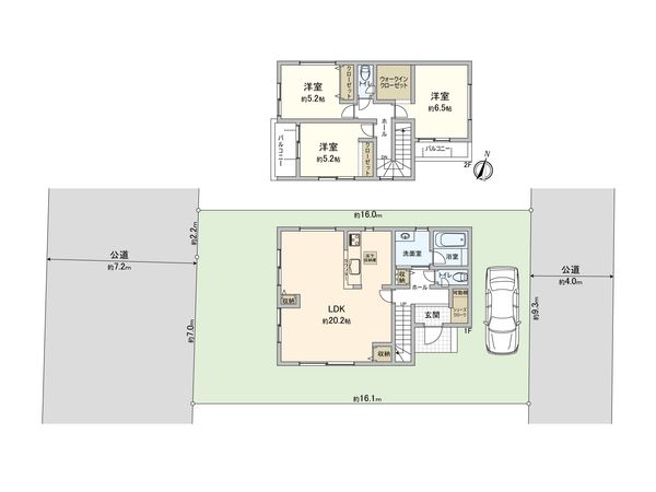 さいたま市見沼区大字中川 11号棟 間取図(平面図) さいたま市見沼区大字中川 11号棟 間取図(平面図)