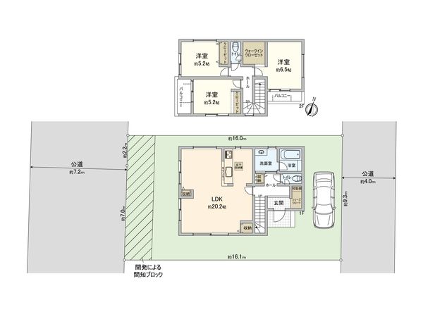 さいたま市見沼区大字中川 11号棟 間取図(平面図) さいたま市見沼区大字中川 11号棟 間取図(平面図)