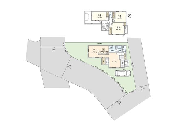 さいたま市見沼区大字中川 14号棟 間取図(平面図) さいたま市見沼区大字中川 14号棟 間取図(平面図)