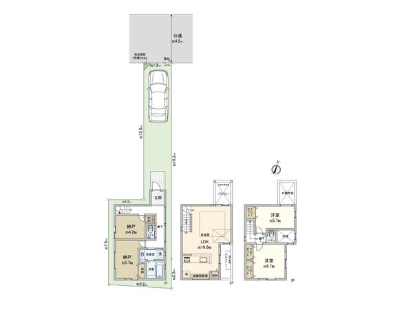 さいたま市大宮区高鼻町1丁目 5号棟 間取図(平面図) さいたま市大宮区高鼻町1丁目 5号棟 間取図(平面図)