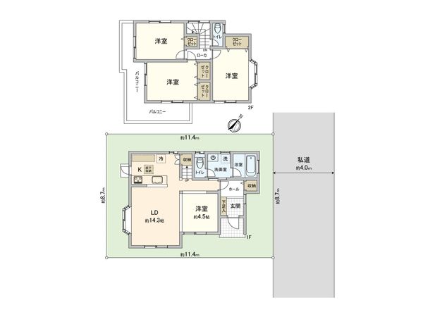 さいたま市見沼区大字中川 間取図(平面図) さいたま市見沼区大字中川 間取図(平面図)