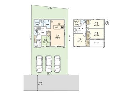 さいたま市西区大字飯田新田  4号棟 間取図(平面図)