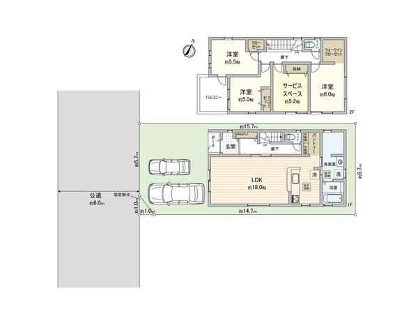 さいたま市北区吉野町2丁目 3号棟 間取図(平面図) さいたま市北区吉野町2丁目 3号棟 間取図(平面図)