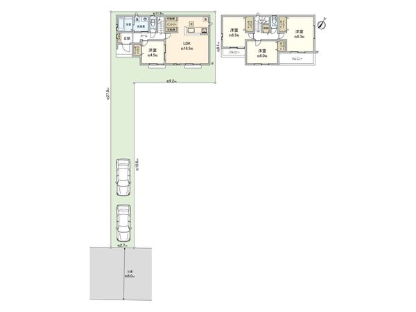 さいたま市北区吉野町2丁目 A号棟 間取図(平面図)