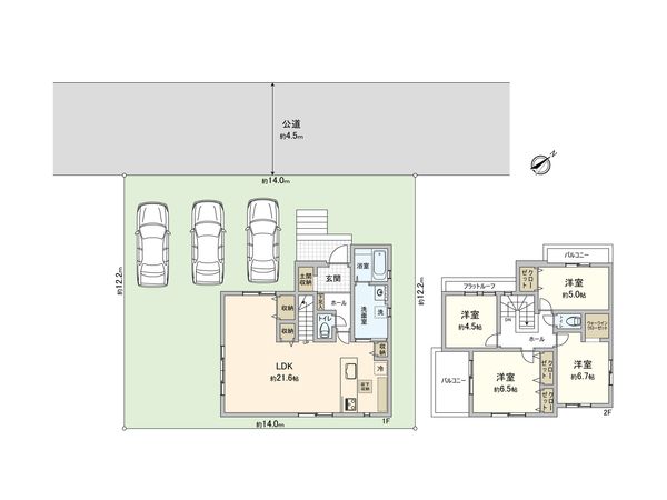 さいたま市西区プラザ 間取図(平面図)