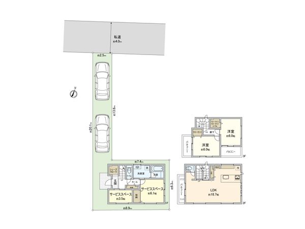 さいたま市大宮区大成町1丁目 間取図(平面図)
