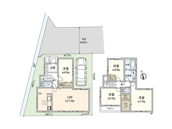さいたま市北区日進町1丁目 間取図(平面図) 間取図(平面図)