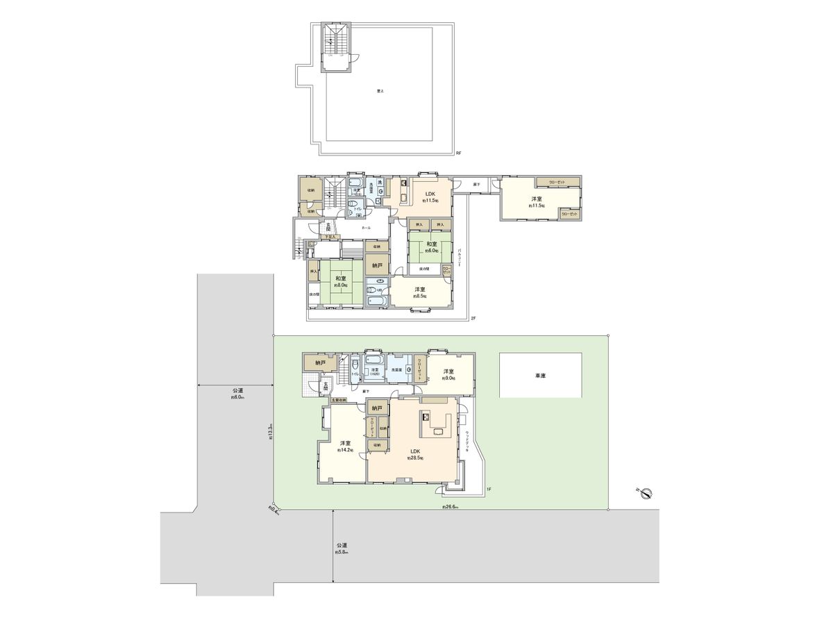 さいたま市西区大字二ツ宮 間取図(平面図) 間取図(平面図)