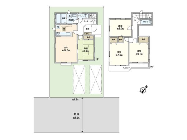 さいたま市西区大字土屋 間取図(平面図) 間取図(平面図)