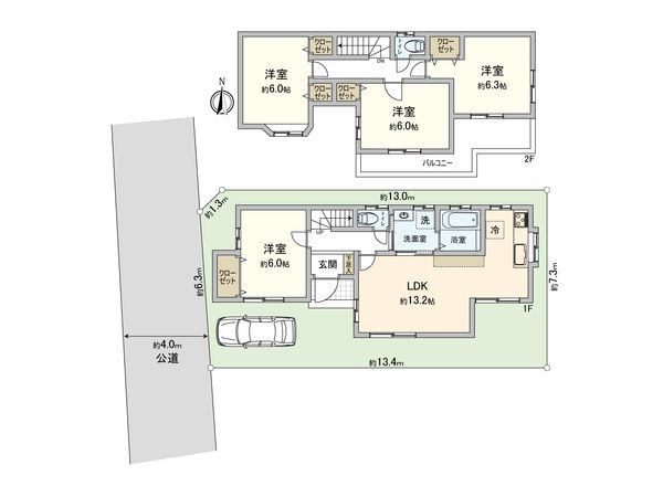 さいたま市北区別所町 間取図(平面図)
