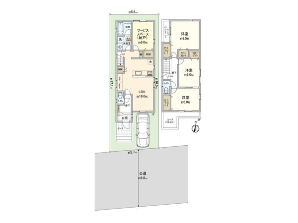 さいたま市大宮区櫛引町1丁目 1号棟 間取図(平面図) さいたま市大宮区櫛引町1丁目 1号棟 間取図(平面図)