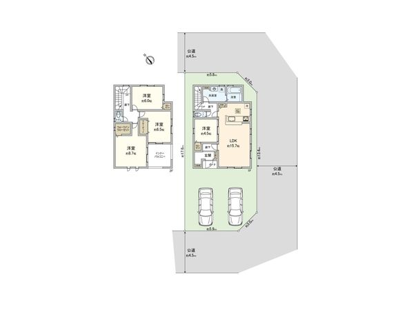 さいたま市西区大字佐知川 5号棟 間取図(平面図)