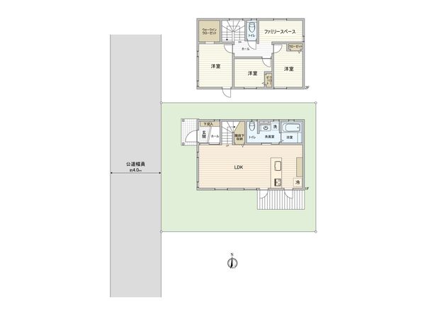 北足立郡伊奈町栄5丁目 間取図(平面図)
