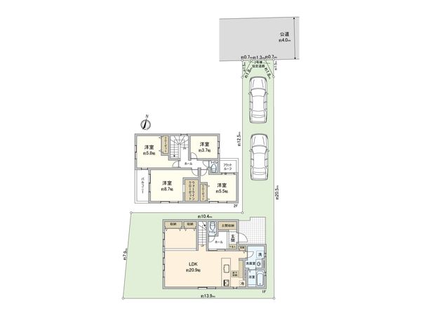 さいたま市西区三橋5丁目 3号棟 間取図(平面図) 間取図(平面図)