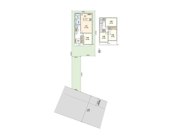 さいたま市岩槻区上里1丁目 間取図(平面図) さいたま市岩槻区上里1丁目 間取図(平面図)