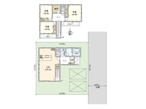 さいたま市見沼区大字南中野 戸建 間取図(平面図)