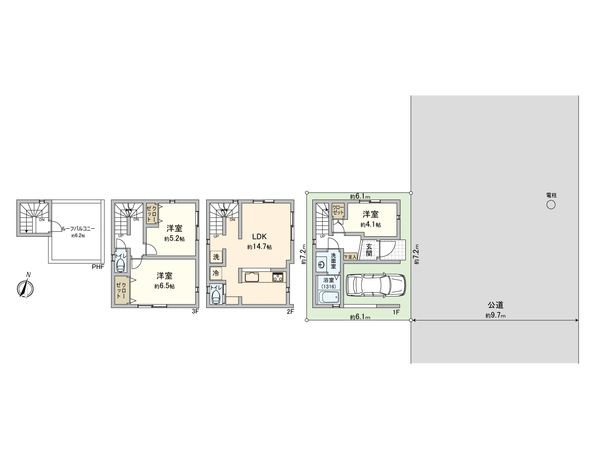 さいたま市大宮区大成町1丁目 間取図(平面図) さいたま市大宮区大成町1丁目 間取図(平面図)