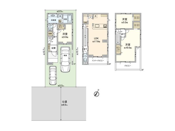 さいたま市北区宮原町1丁目 2号棟 間取図(平面図) さいたま市北区宮原町1丁目 2号棟 間取図(平面図)