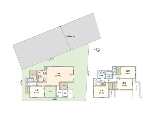 さいたま市西区大字高木 E号棟 間取図(平面図)