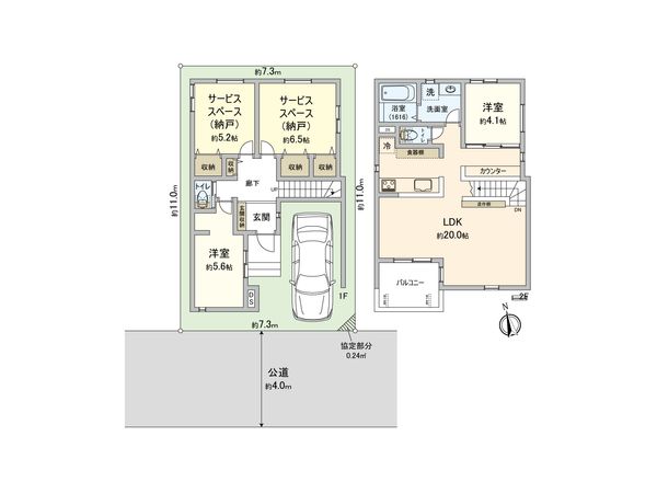 戸田市下戸田2丁目 2号棟 間取図(平面図)