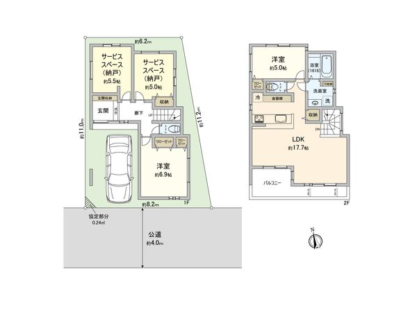 戸田市下戸田2丁目 3号棟 間取図(平面図)