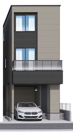 戸田市下戸田2丁目 4号棟 外観パース図 戸田市下戸田2丁目 4号棟 外観パース図