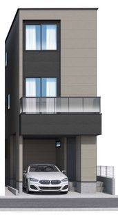 戸田市下戸田2丁目 4号棟 外観パース図