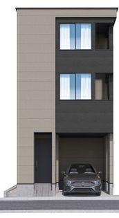 戸田市下戸田2丁目 5号棟 外観パース図