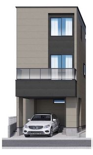 戸田市下戸田2丁目 6号棟 外観パース図