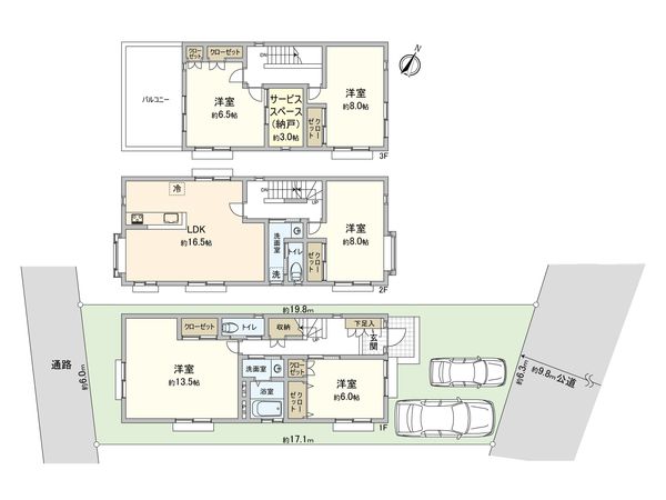 さいたま市見沼区大和田町1丁目 間取図(平面図)
