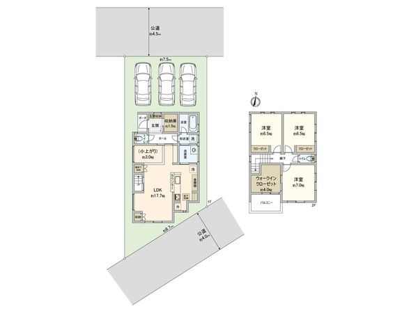 さいたま市見沼区大字蓮沼 戸建 間取図(平面図)