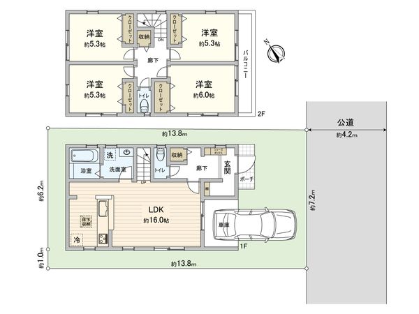 さいたま市見沼区大字大谷 間取図(平面図) さいたま市見沼区大字大谷 間取図(平面図)