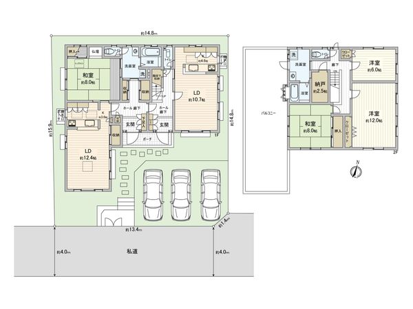 さいたま市大宮区櫛引町1丁目 間取図(平面図)
