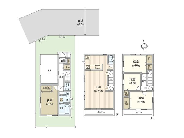 さいたま市緑区東浦和6丁目 間取図(平面図) 間取図(平面図)