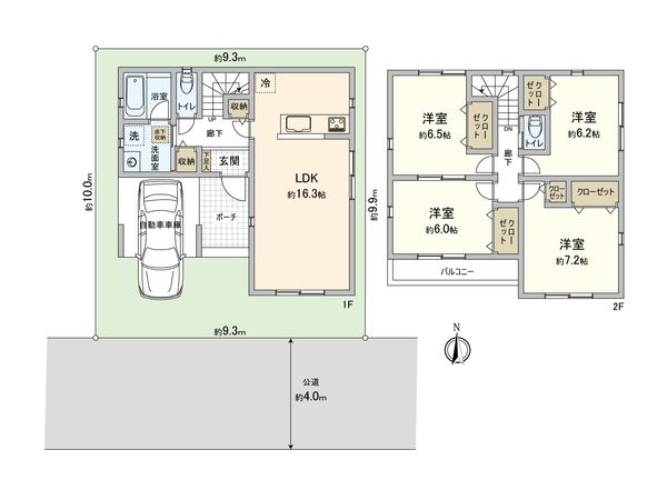 さいたま市北区日進町2丁目 1号棟 間取図(平面図) さいたま市北区日進町2丁目 1号棟 間取図(平面図)