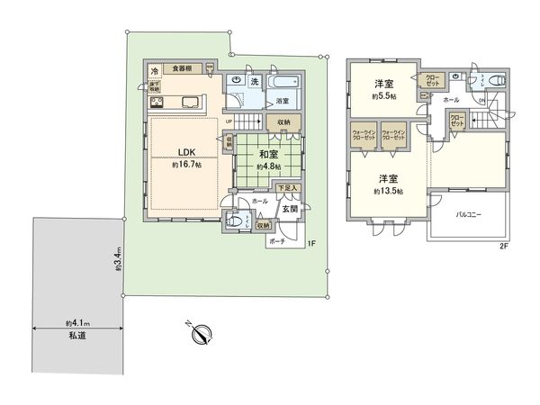 上尾市宮本町 間取図(平面図) 上尾市宮本町 間取図(平面図)