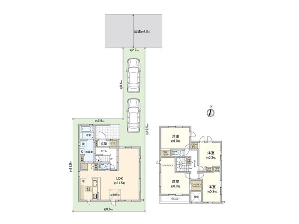さいたま市北区櫛引町2丁目 2号棟 間取図(平面図) さいたま市北区櫛引町2丁目 2号棟 間取図(平面図)