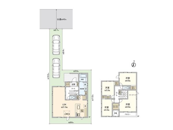 さいたま市北区櫛引町2丁目 3号棟 間取図(平面図) さいたま市北区櫛引町2丁目 3号棟 間取図(平面図)