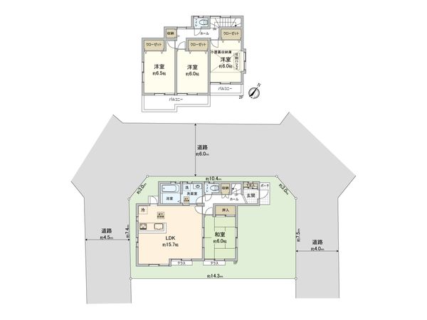 久喜市栗橋北1丁目 間取図(平面図)