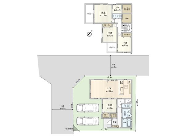 さいたま市見沼区大字蓮沼 1号棟 間取図(平面図) さいたま市見沼区大字蓮沼 1号棟 間取図(平面図)