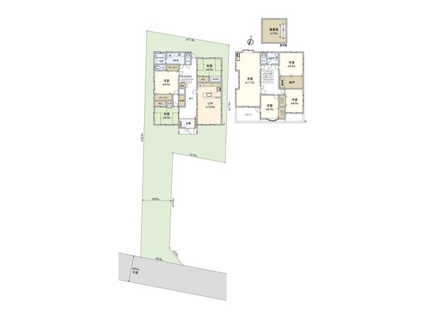 上尾市中分1丁目 間取図(平面図) 上尾市中分1丁目 間取図(平面図)