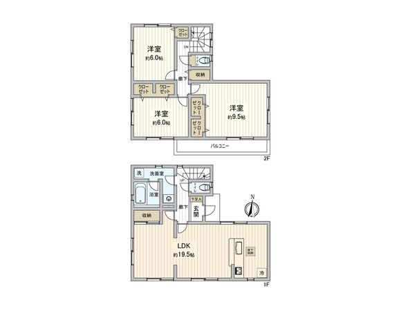 さいたま市見沼区大字南中丸 間取図(平面図) さいたま市見沼区大字南中丸 間取図(平面図)
