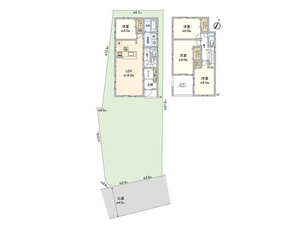 さいたま市西区大字高木 1号棟 間取図(平面図) さいたま市西区大字高木 1号棟 間取図(平面図)
