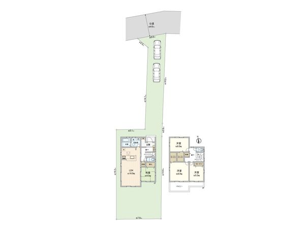 さいたま市見沼区大字南中丸 3号棟 間取図(平面図) さいたま市見沼区大字南中丸 3号棟 間取図(平面図)
