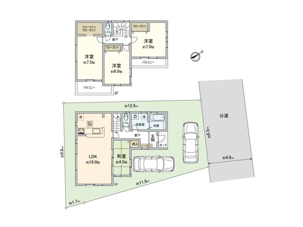 さいたま市西区大字佐知川 3号棟 間取図(平面図) さいたま市西区大字佐知川 3号棟 間取図(平面図)