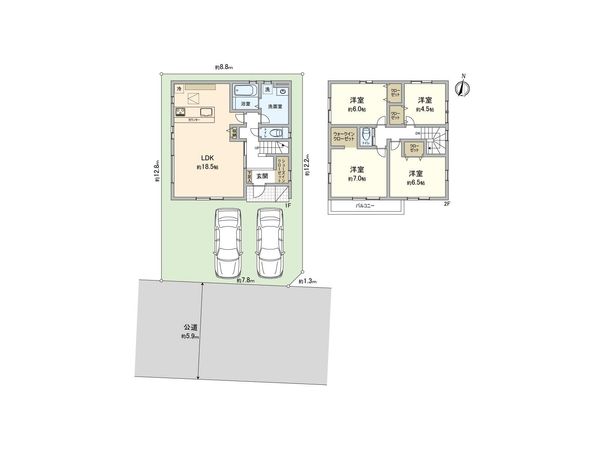 さいたま市北区別所町 3号棟 間取図(平面図) さいたま市北区別所町 3号棟 間取図(平面図)